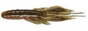 Силикон Jackall Waver Shrimp 3.5" Green pumpkin/natural 7 шт