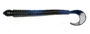 Силикон Big Bite Baits Ring Worm 4" Black Blue Swirl 10 шт (1838.00.69)