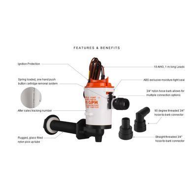 Аэратор горизонтальный Seaflo (SFBP1-G600-05)
