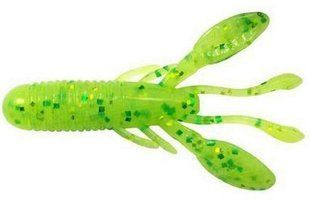 Силикон Jackall Cover Craw 3" Chart/lime chart flake 8 шт