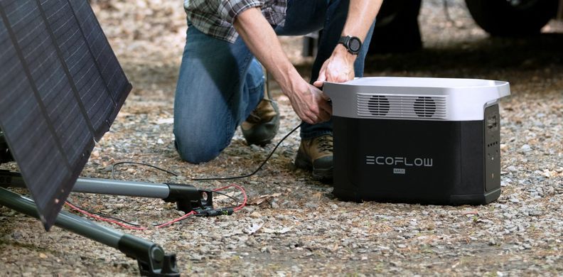 Комплект энергонезависимости EcoFlow PowerStream &ndash; микроинвертор 800W + зарядная станция Delta Max 2000