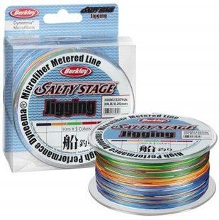 Шнур Berkley Salty Stage Jigging 300 m 0.30 mm 50 Lbs 5 colour