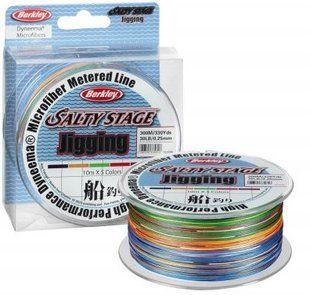 Шнур Berkley Salty Stage Jigging 300 m 0.35 mm 60 Lbs 5 colour (1214398)