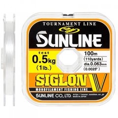 Леска Sunline Siglon V 100 м #0.15/0.063 мм 0.5 кг (1658.04.94)