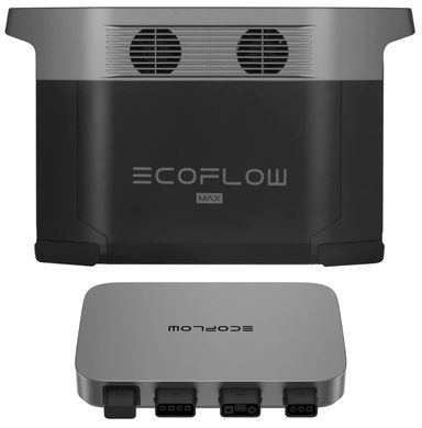 Комплект энергонезависимости EcoFlow PowerStream &ndash; микроинвертор 800W + зарядная станция Delta Max 2000 + 2 x 400W стационарные солнечные панели