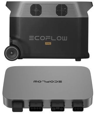 Комплект энергонезависимости EcoFlow PowerStream &ndash; микроинвертор 800W + зарядная станция Delta Pro + 2 x 400W стационарные солнечные панели