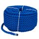 Веревка Polyester 3 strand rope 10 мм 30 м синяя