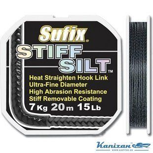 Шнур Sufix STIFF SILT 20 m 15 lb black color (DS1VC0304PaA2S)