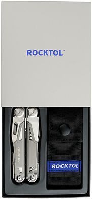 Мультитул Rocktol 19-в-1 с титановым покрытием и нейлоновым чехлом в подарочной коробке (SK02)