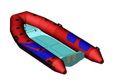 Надувная лодка Adventure Vesta V-380 (светло-серая)