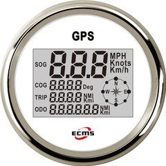 GPS спидометр мультиэкран ECMS белый PLG3-WS-GPS (900-00031)