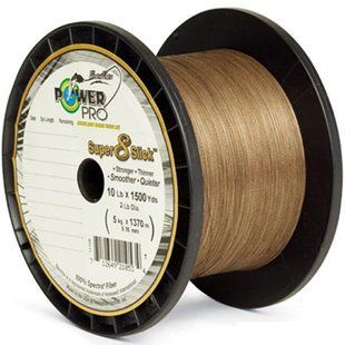 Шнур Power Pro Super 8 Slick 0.41 mm 40 kg 135 m коричневый