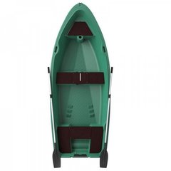 Пластиковая прогулочная гребная лодка Kolibri RKM-350 (зеленая)