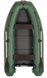 Надувная лодка Колибри КМ-330ДЛ (Kolibri KM-330DL) моторная килевая слань-книжка, зелёная