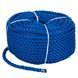 Веревка Polyester 3 strand rope 8 мм 30 м синяя