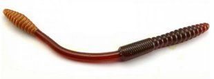 Силикон Big Bite Baits Squirrel Tail Worm 4.5" Motor Oil/Motor Oil Tail 10 шт