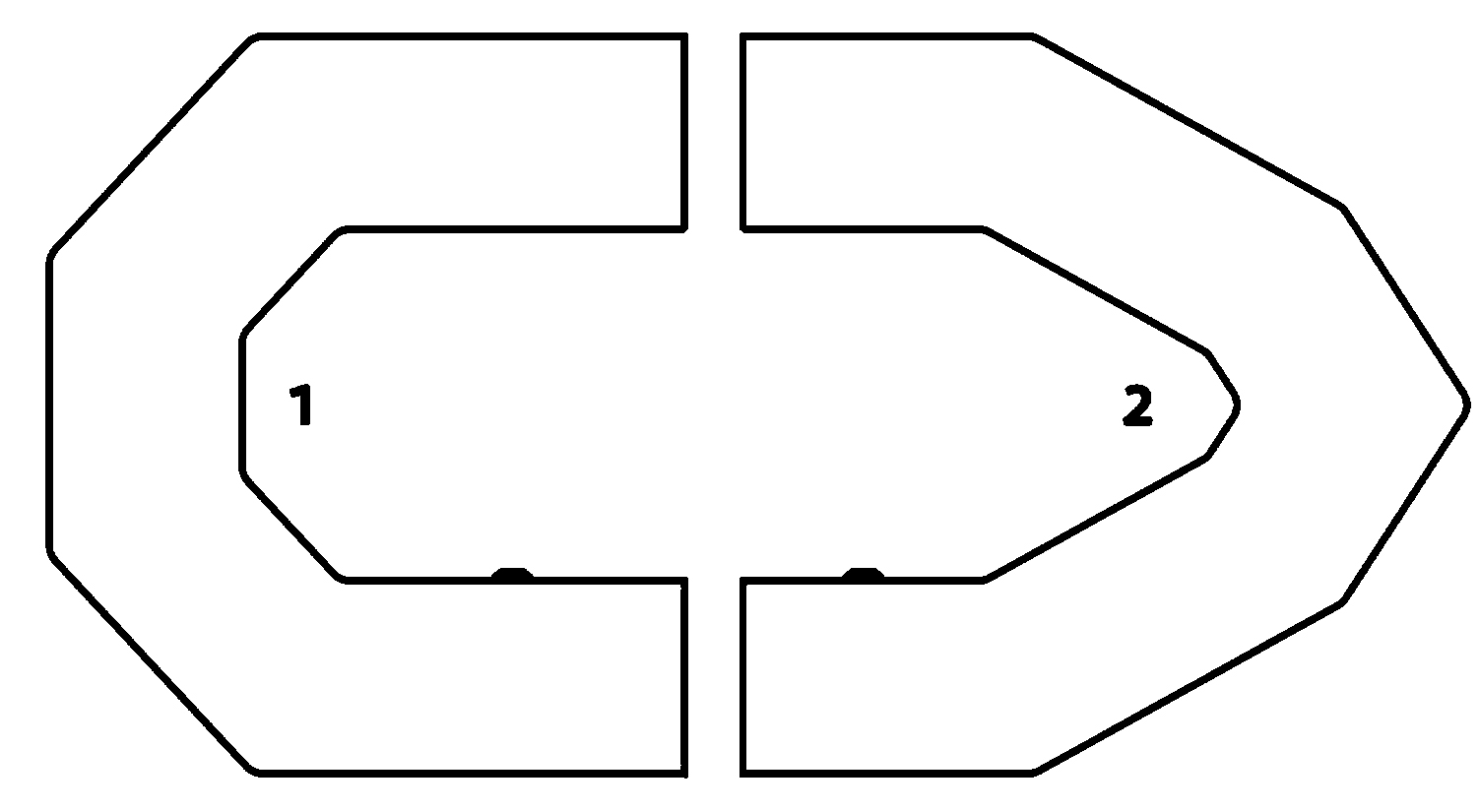 Схема отсеков гребных лодок Kolibri K T Профи